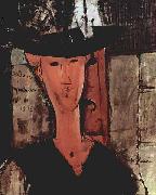 Amedeo Modigliani Dame mit Hut oil on canvas